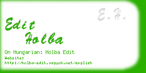 edit holba business card